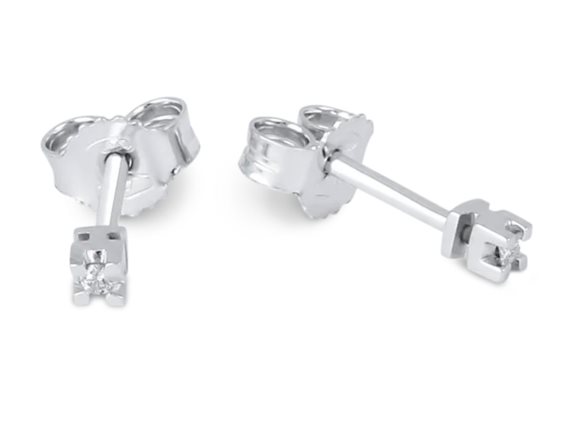 Boucles d'oreilles Demetra Femme Diana in Or Diamante 0.04 Ct 9K.022.Q.004.W - 9K.022.Q.004.W